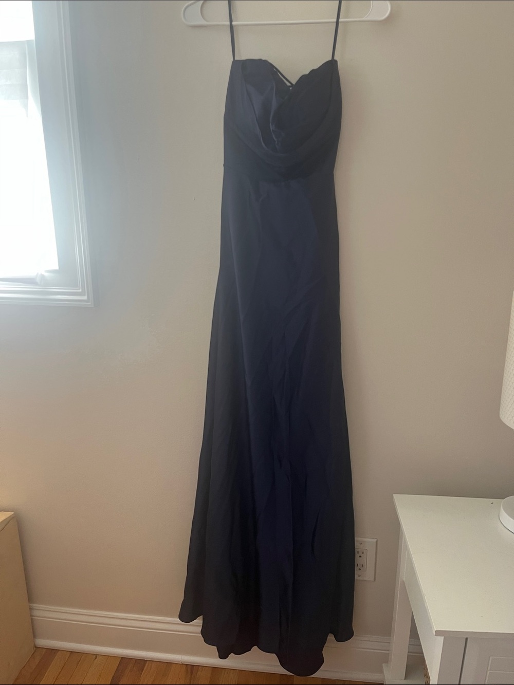 Windsor Navy Slip Dress with Spaghetti Straps